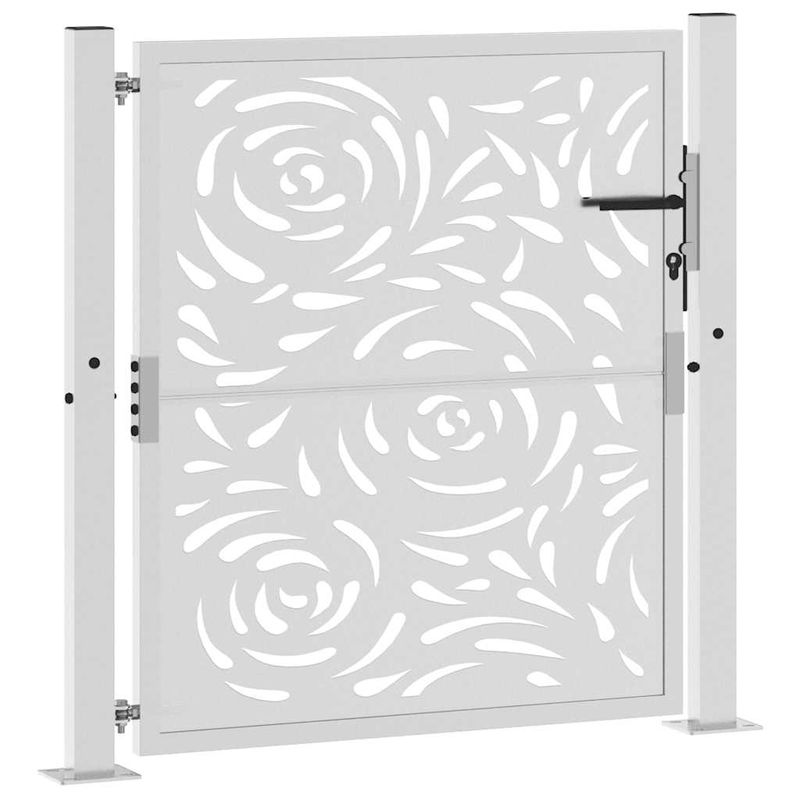 Casa si Gradina - Constructii - Usi interior, exterior si garaj - Usi garaj - Poarta gradina Design cu flacara otel rezistent la intemperii, mărime 105x105 cm - Infinity.ro