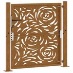 Casa si Gradina - Constructii - Usi interior, exterior si garaj - Usi garaj - Poarta gradina Design cu flacara otel rezistent la intemperii, mărime 105x105 cm - Infinity.ro