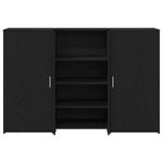 Casa si Gradina - Mobilier - Mese si birouri - Birouri - Birou de receptie Stejar negru 155x50x103,5 cm Lemn prelucrat - Infinity.ro