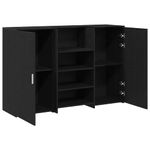 Casa si Gradina - Mobilier - Mese si birouri - Birouri - Birou de receptie Stejar negru 155x50x103,5 cm Lemn prelucrat - Infinity.ro