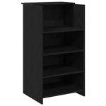 Casa si Gradina - Mobilier - Mese si birouri - Birouri - Birou de receptie Stejar negru 155x50x103,5 cm Lemn prelucrat - Infinity.ro