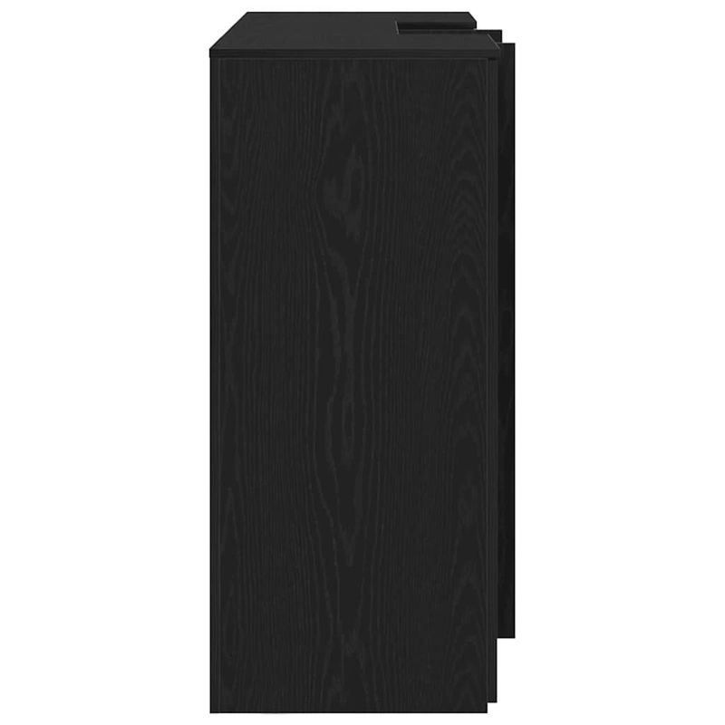 Casa si Gradina - Mobilier - Mese si birouri - Birouri - Birou de receptie Stejar negru 155x50x103,5 cm Lemn prelucrat - Infinity.ro