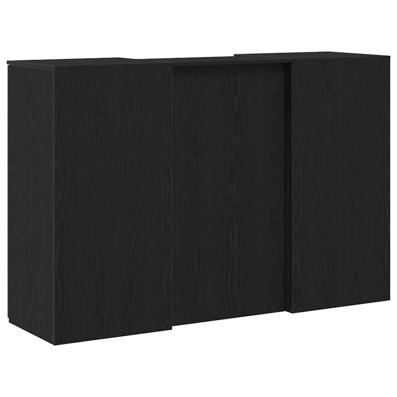 Casa si Gradina - Mobilier - Mese si birouri - Birouri - Birou de receptie Stejar negru 155x50x103,5 cm Lemn prelucrat - Infinity.ro