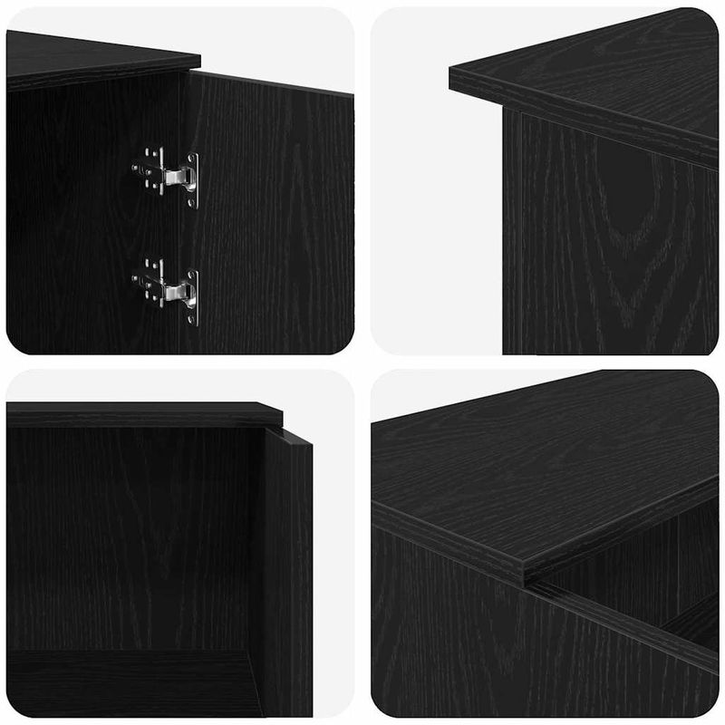 Casa si Gradina - Mobilier - Mese si birouri - Birouri - Birou de receptie Stejar negru 155x50x103,5 cm Lemn prelucrat - Infinity.ro