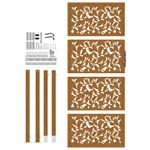 Casa si Gradina - Constructii - Usi interior, exterior si garaj - Usi garaj - Poarta gradina Design cu frunze otel rezistente la intemperii, mărime 105x205 cm - Infinity.ro