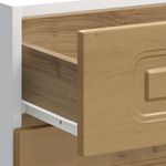 Casa si Gradina - Mobilier - Comode si corpuri - Corpuri bucatarie - Dulap de baza de bucatarie „Kalmar” stejar artizanal lemn, model 1x dulap inferior (3 sertare), mărime 60x46x81.5 cm - Infinity.ro