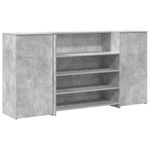 Casa si Gradina - Mobilier - Mese si birouri - Birouri - Birou de receptie Gri beton 200x50x103,5 cm Lemn prelucrat - Infinity.ro