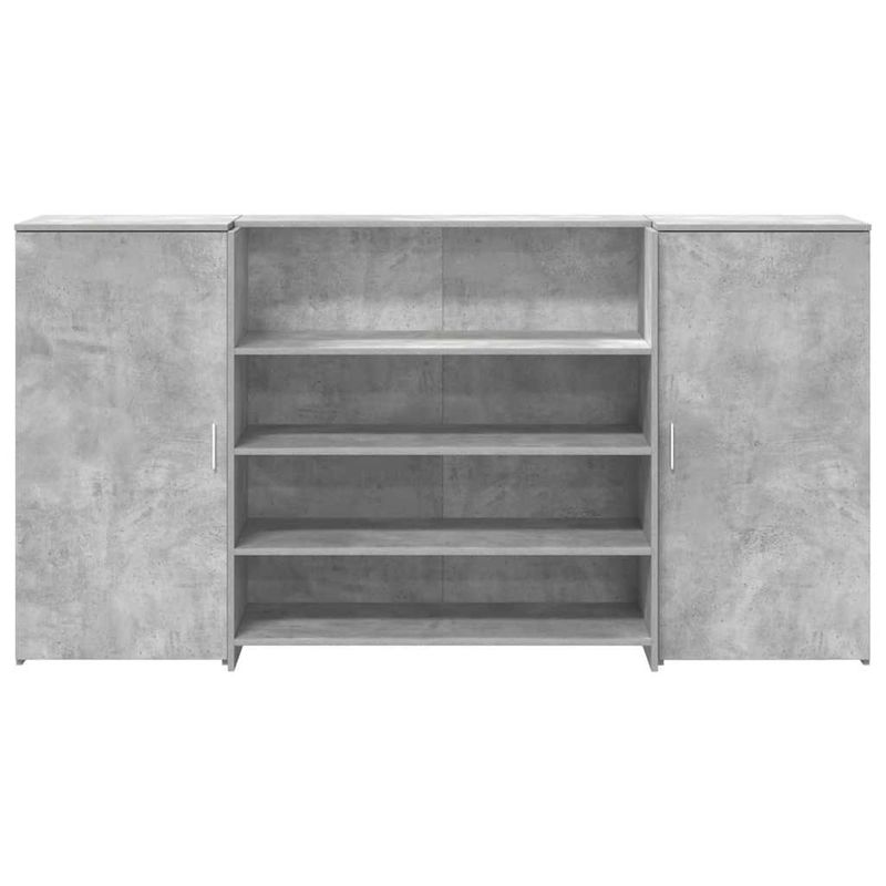 Casa si Gradina - Mobilier - Mese si birouri - Birouri - Birou de receptie Gri beton 200x50x103,5 cm Lemn prelucrat - Infinity.ro