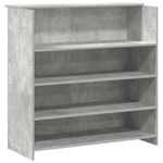 Casa si Gradina - Mobilier - Mese si birouri - Birouri - Birou de receptie Gri beton 200x50x103,5 cm Lemn prelucrat - Infinity.ro