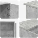 Casa si Gradina - Mobilier - Mese si birouri - Birouri - Birou de receptie Gri beton 200x50x103,5 cm Lemn prelucrat - Infinity.ro