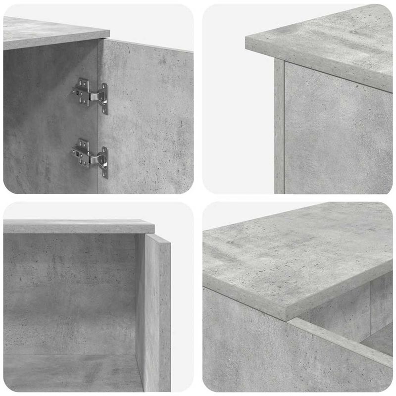 Casa si Gradina - Mobilier - Mese si birouri - Birouri - Birou de receptie Gri beton 200x50x103,5 cm Lemn prelucrat - Infinity.ro