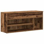 Casa si Gradina - Mobilier - Organizare si depozitare - Organizator incaltaminte - Bancheta de pantofi, lemn vechi, 102x30,5x45 cm, lemn prelucrat - Infinity.ro