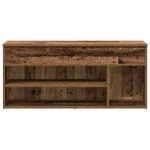 Casa si Gradina - Mobilier - Organizare si depozitare - Organizator incaltaminte - Bancheta de pantofi, lemn vechi, 102x30,5x45 cm, lemn prelucrat - Infinity.ro