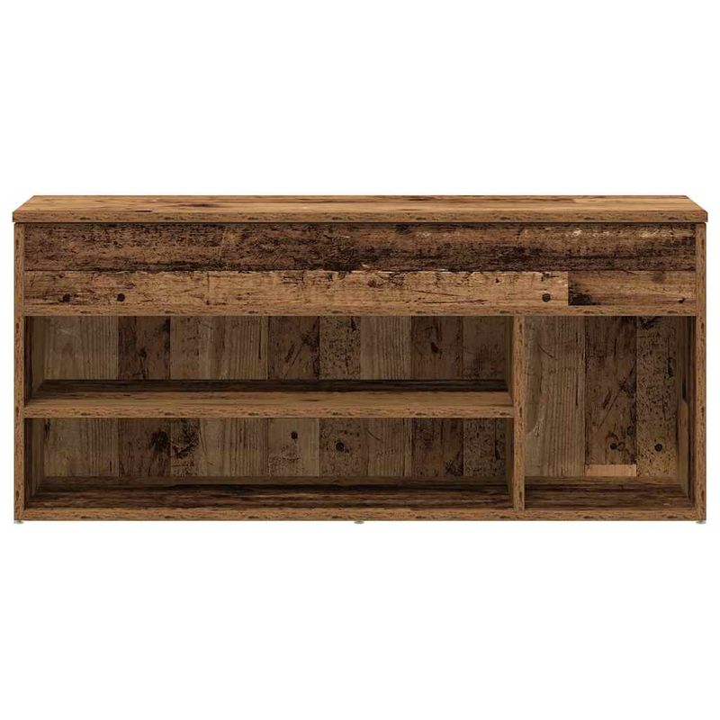 Casa si Gradina - Mobilier - Organizare si depozitare - Organizator incaltaminte - Bancheta de pantofi, lemn vechi, 102x30,5x45 cm, lemn prelucrat - Infinity.ro