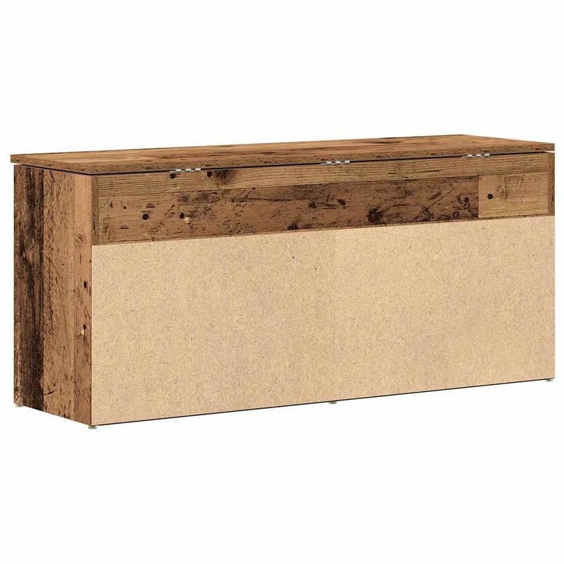 Casa si Gradina - Mobilier - Organizare si depozitare - Organizator incaltaminte - Bancheta de pantofi, lemn vechi, 102x30,5x45 cm, lemn prelucrat - Infinity.ro