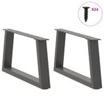 Casa si Gradina - Mobilier - Feronerie si accesorii mobila - Picioare pentru masa in forma de V 2 buc Antracit Otel - Infinity.ro