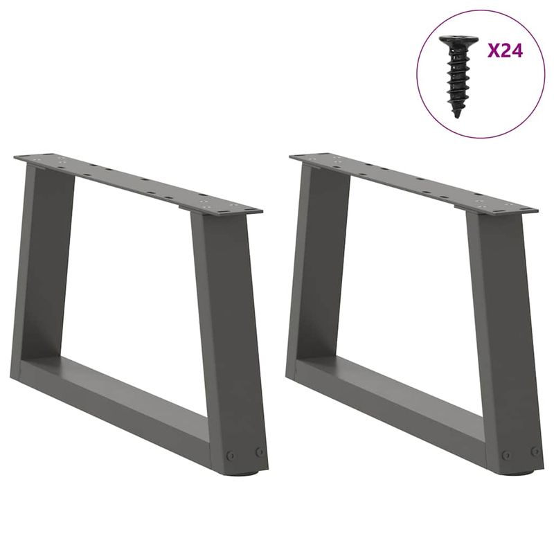 Casa si Gradina - Mobilier - Feronerie si accesorii mobila - Picioare pentru masa in forma de V 2 buc Antracit Otel - Infinity.ro