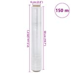 Carti si Birotica - Birotica - Articole ambalare - Film extensibil 2 buc Transparente 20 μm 50 cm x 150 m - Infinity.ro