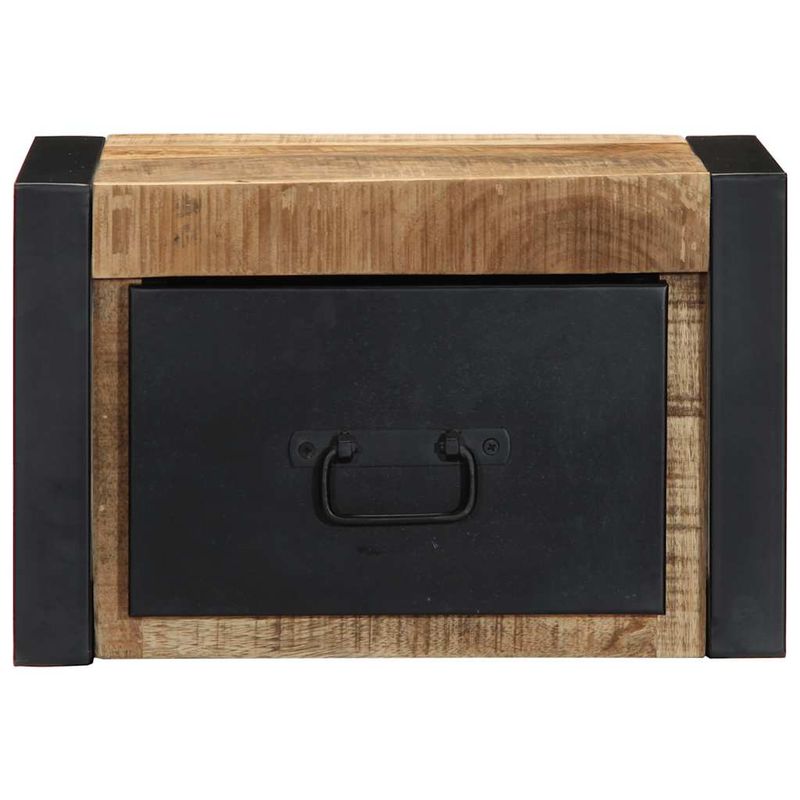 Casa si Gradina - Mobilier - Comode si corpuri - Noptiere - Noptiere 2 buc 40x35x25 cm lemn masiv de mango - Infinity.ro