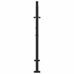 Casa si Gradina - Gradina si terasa - Garduri, panouri si accesorii - Poarta de gradina neagra 105x105 cm Design cu lumina din otel - Infinity.ro