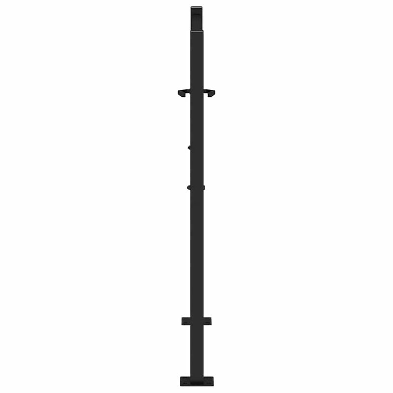 Casa si Gradina - Gradina si terasa - Garduri, panouri si accesorii - Poarta de gradina neagra 105x105 cm Design cu lumina din otel - Infinity.ro