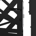 Casa si Gradina - Gradina si terasa - Garduri, panouri si accesorii - Poarta de gradina neagra 105x105 cm Design cu lumina din otel - Infinity.ro