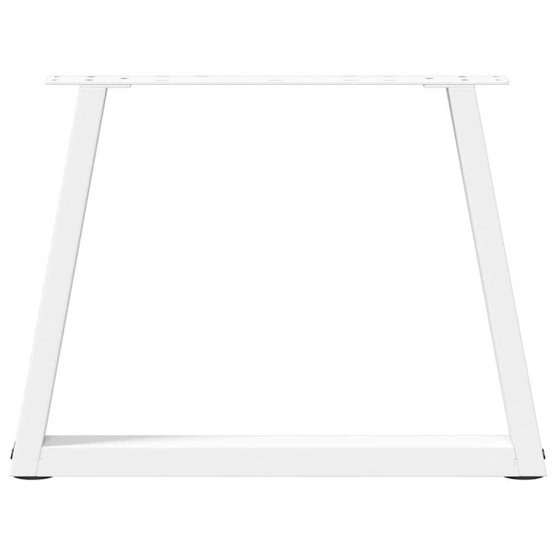 Casa si Gradina - Mobilier - Feronerie si accesorii mobila - Picioare pentru masa in forma de V 2 buc alb otel - Infinity.ro