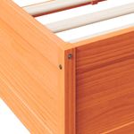 Casa si Gradina - Mobilier - Paturi si accesorii - Paturi - Pat cu biblioteca fara saltea maro 150x200 cm lemn masiv de pin - Infinity.ro