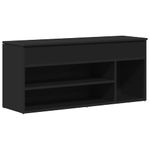 Casa si Gradina - Mobilier - Organizare si depozitare - Organizator incaltaminte - Banca de pantofi neagra 102x30,5x45 cm Lemn prelucrat - Infinity.ro
