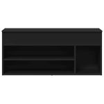 Casa si Gradina - Mobilier - Organizare si depozitare - Organizator incaltaminte - Banca de pantofi neagra 102x30,5x45 cm Lemn prelucrat - Infinity.ro