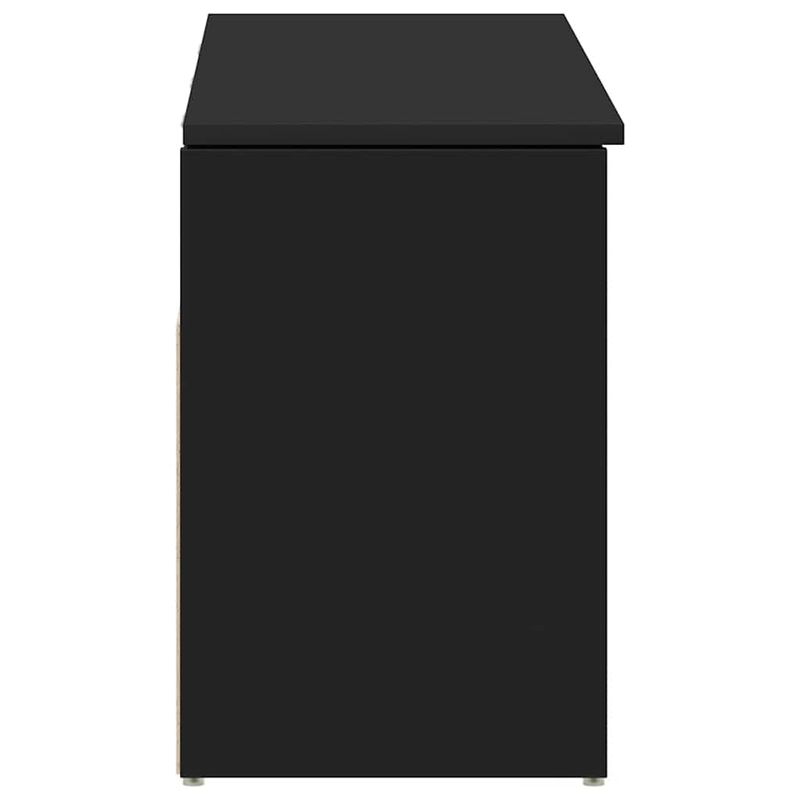 Casa si Gradina - Mobilier - Organizare si depozitare - Organizator incaltaminte - Banca de pantofi neagra 102x30,5x45 cm Lemn prelucrat - Infinity.ro