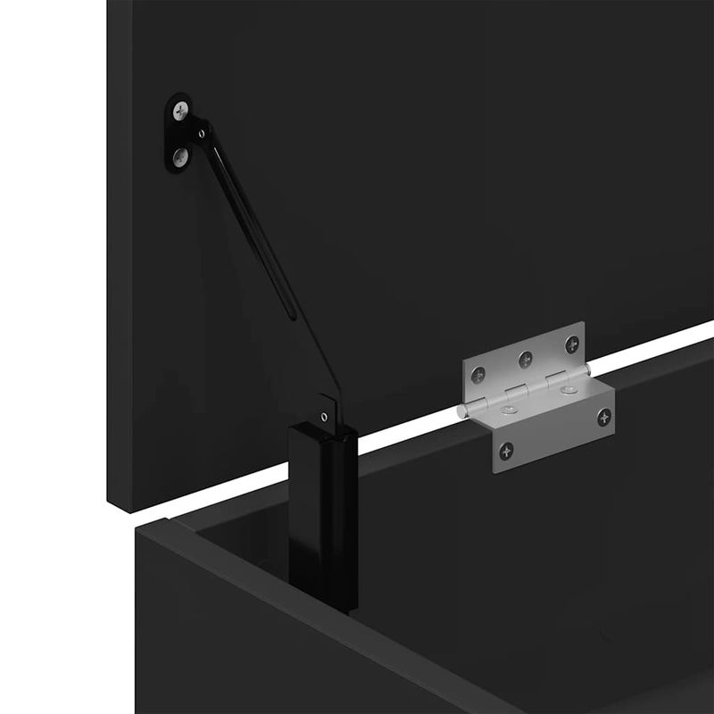 Casa si Gradina - Mobilier - Organizare si depozitare - Organizator incaltaminte - Banca de pantofi neagra 102x30,5x45 cm Lemn prelucrat - Infinity.ro
