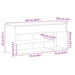 Casa si Gradina - Mobilier - Organizare si depozitare - Organizator incaltaminte - Banca de pantofi neagra 102x30,5x45 cm Lemn prelucrat - Infinity.ro
