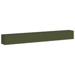 Casa si Gradina - Gradinarit si plante - Plante si ghivece - Ghivece si suporturi - Jardiniera verde masline 360x40x40 cm otel laminat la rece - Infinity.ro