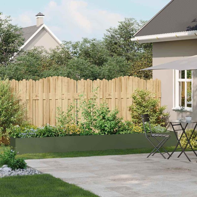 Casa si Gradina - Gradinarit si plante - Plante si ghivece - Ghivece si suporturi - Jardiniera verde masline 360x40x40 cm otel laminat la rece - Infinity.ro