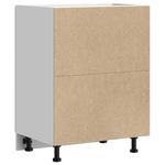 Casa si Gradina - Mobilier - Comode si corpuri - Corpuri bucatarie - Dulap de baza pentru chiuveta „Lucca” Lemn prelucrat alb lucios, alb foarte lucios, mărime 60x46x81.5 cm, model 1x dulap inferior (2 uși) - Infinity.ro