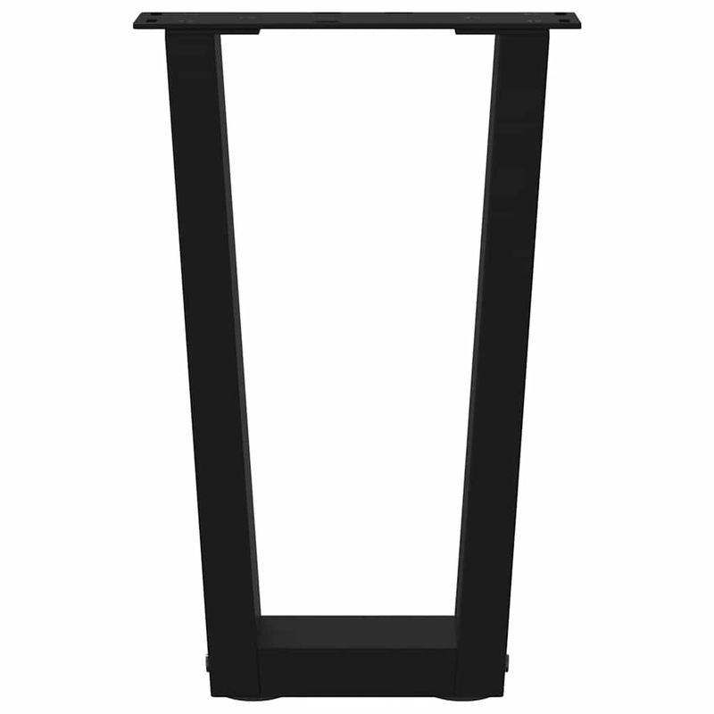 Casa si Gradina - Mobilier - Feronerie si accesorii mobila - Picioare pentru masa in forma de V 2 buc Negru Otel - Infinity.ro
