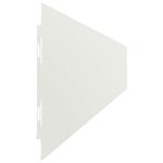 Casa si Gradina - Gradina si terasa - Garduri, panouri si accesorii - Borduri de gazon 50 buc Alb 10x103 cm Otel laminat la rece - Infinity.ro