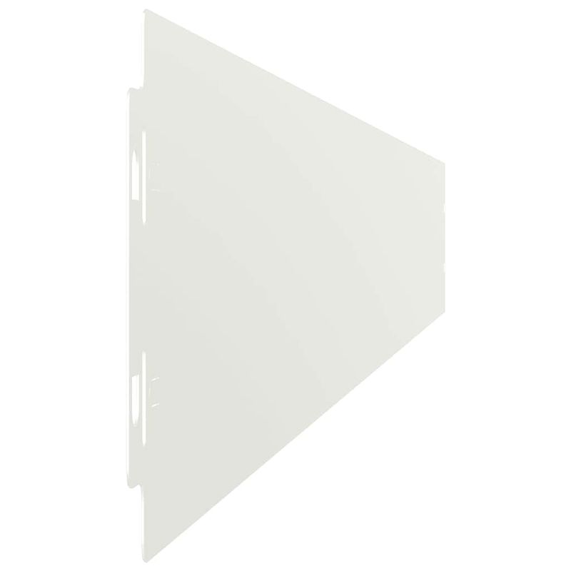 Casa si Gradina - Gradina si terasa - Garduri, panouri si accesorii - Borduri de gazon 50 buc Alb 10x103 cm Otel laminat la rece - Infinity.ro