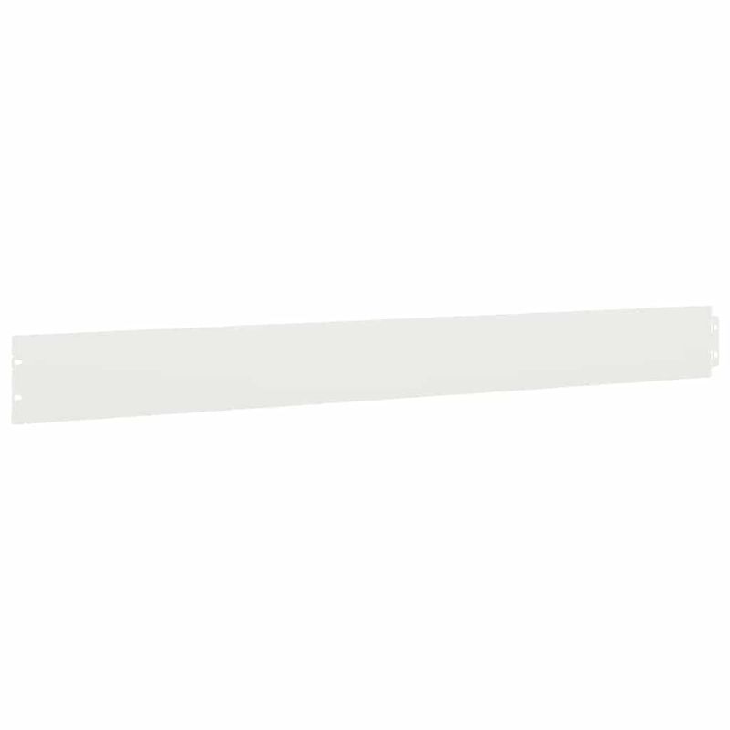 Casa si Gradina - Gradina si terasa - Garduri, panouri si accesorii - Borduri de gazon 50 buc Alb 10x103 cm Otel laminat la rece - Infinity.ro