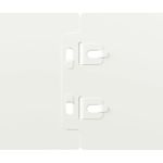 Casa si Gradina - Gradina si terasa - Garduri, panouri si accesorii - Borduri de gazon 50 buc Alb 10x103 cm Otel laminat la rece - Infinity.ro