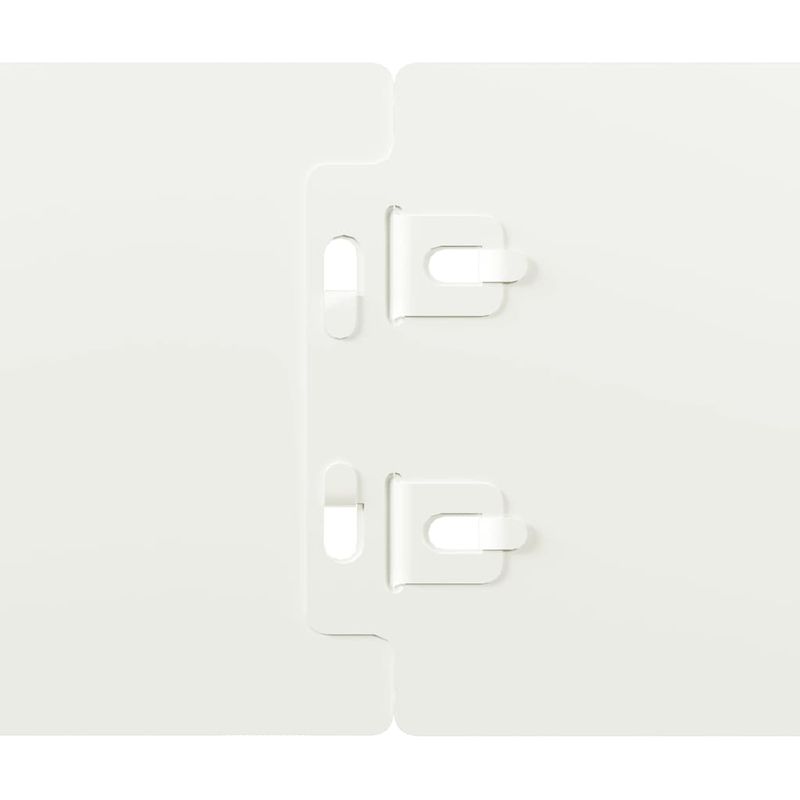 Casa si Gradina - Gradina si terasa - Garduri, panouri si accesorii - Borduri de gazon 50 buc Alb 10x103 cm Otel laminat la rece - Infinity.ro