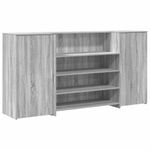 Casa si Gradina - Mobilier - Mese si birouri - Birouri - Birou de receptie Gri Sonoma 200x50x103,5 cm Lemn prelucrat - Infinity.ro