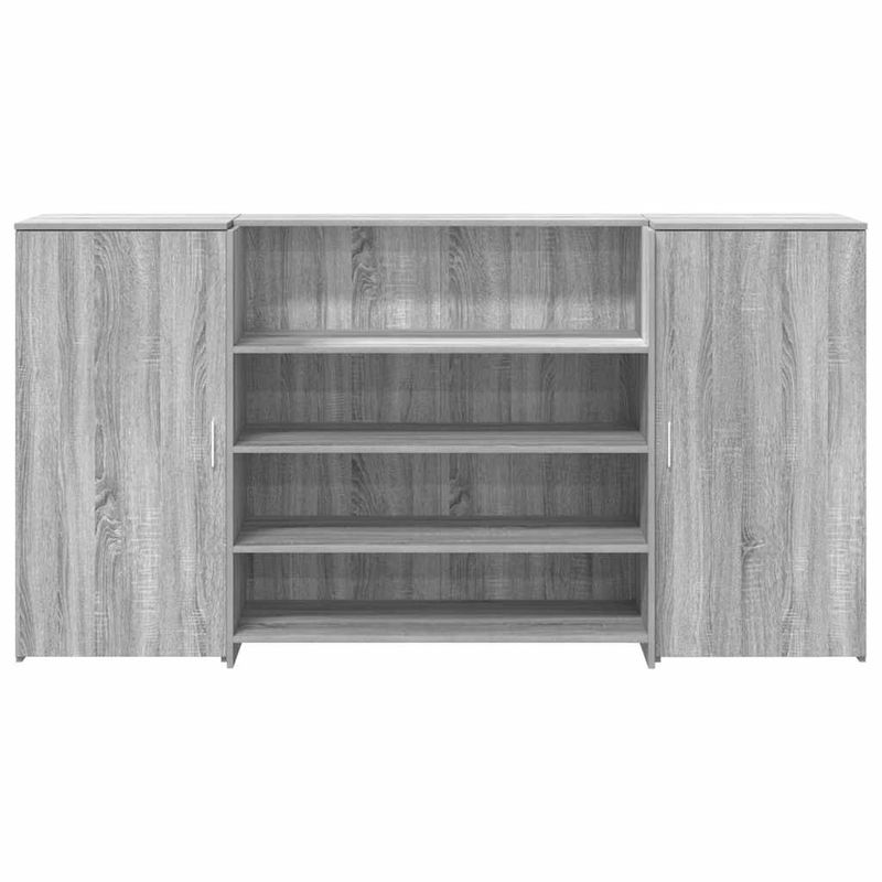 Casa si Gradina - Mobilier - Mese si birouri - Birouri - Birou de receptie Gri Sonoma 200x50x103,5 cm Lemn prelucrat - Infinity.ro