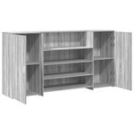 Casa si Gradina - Mobilier - Mese si birouri - Birouri - Birou de receptie Gri Sonoma 200x50x103,5 cm Lemn prelucrat - Infinity.ro