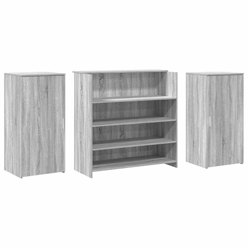 Casa si Gradina - Mobilier - Mese si birouri - Birouri - Birou de receptie Gri Sonoma 200x50x103,5 cm Lemn prelucrat - Infinity.ro