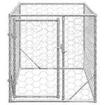 Petshop - Accesorii petshop - Culcusuri si custi - Custi interior si exterior - Canisa de exterior pentru caini cu usa 2x1x1 m otel galvanizat - Infinity.ro