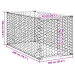 Petshop - Accesorii petshop - Culcusuri si custi - Custi interior si exterior - Canisa de exterior pentru caini cu usa 2x1x1 m otel galvanizat - Infinity.ro