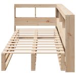 Casa si Gradina - Mobilier - Paturi si accesorii - Paturi - Pat cu biblioteca fara saltea, 90x190 cm, lemn masiv de pin - Infinity.ro
