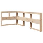 Casa si Gradina - Mobilier - Paturi si accesorii - Paturi - Pat cu biblioteca fara saltea, 90x190 cm, lemn masiv de pin - Infinity.ro